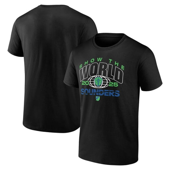 Men's Black Seattle Sounders FC Show The World T-Shirt