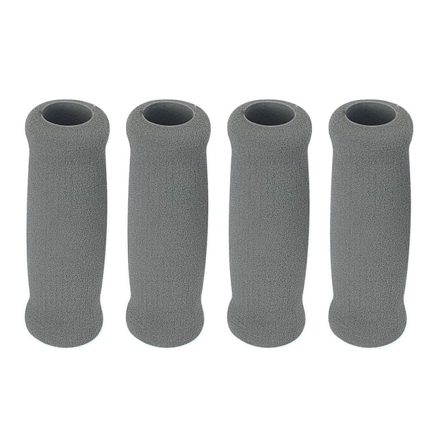 4x Empuñaduras de bastón de repuesto antideslizantes de espuma para bastón con agarre descentrado para caminar 19 cm x 33 cm x 105 cm