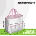 thumbnail image 3 of Garden Tool Bag,Pink Cute French Bulldogs Garden Tool Organizer,Garden Gifts,Waterproof Multi-Pocket Garden Tool Storage 11.8x5.5x11.4 Inch(Tools NOT Included), 3 of 6