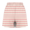 thumbnail image 5 of UTSJKR Women's Pajama Shorts Striped Shorts Shorts Lounge Shorts Sleep Shorts Button Fly Shorts Drawstring Elastic Waist Shorts with Pockets Pink S, 5 of 5
