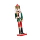 thumbnail image 2 of Adorno de estatua de cascanueces Figura navideña Obra de arte decorativa Regalo Manualidades para Cetro, 2 of 9