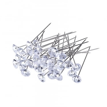 LAMIRO Diamond-Like Pearlized Push Pins for Bulletin Boards