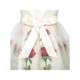 thumbnail image 6 of Girls Dress Champagne Rose Flower Embroidery Heart Shape Back 7, 6 of 8