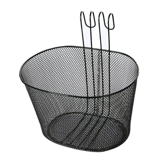 Front Rear Bike Basket, Front Handlebar Storage Basket, Pet Carrier Frame Basket, Organizer Hanging Bike Basket for Kids Bikes