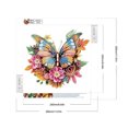 thumbnail image 2 of Pintura de diamante 5D DIY, taladro parcial con forma especial, decoración de mariposa, 30x30cm, 2 of 9