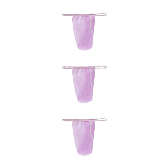 Minnieouse 100 Uds. Bragas desechables de viaje en Tanga, ropa interior transpirable para Spa con espalda en T, calzoncillos sexis, calzoncillos Type3 NO3