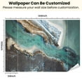 thumbnail image 3 of Peel and Stick Wallpaper Aerial abstract beautiful coastline Modern Art Wall Mural Decor Self Adhesive and Removable 100in x 144in, 3 of 8