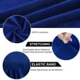 thumbnail image 6 of Unique Bargains 6Pcs Velvet Dinning Chair Seat Cover Elastic Stretchable Slipcovers Royal Blue, 6 of 8