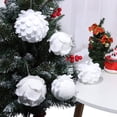 thumbnail image 2 of 3PCS Hot Home Decor DIY Wedding Decor Christmas Tree Decoration Ball Glitter Foam Ball White Petal Balls Pendant Holiday Decor 8CM 2, 2 of 8