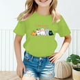 thumbnail image 2 of MEZZALL Kids Girls Cute Graphic Cartoon T-Shirts Round Neck Short Sleeve Tee Summer Casual T Shirt Tee Breathable Baby Toddler Dailywear, 2 of 5