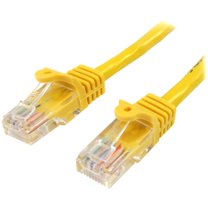 StarTech 3 m Yellow Cat5e Snagless RJ45 UTP Patch Cable, 3m Patch Cord
