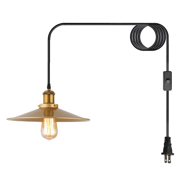 Hanging Pendant Light Plug In Modern Minimalist Dining Room Kitchen Island Metal Gold Mid Century Pendant Light Fixture Hanging Pendant Light