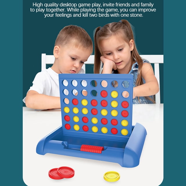Fiudx Ofertas del día Juego de mesa estereoscópico de cuatro piezas, juego de mesa para dos personas adecuado para familias y niños, juego de mesa estratégico (de 5 años en adelante)