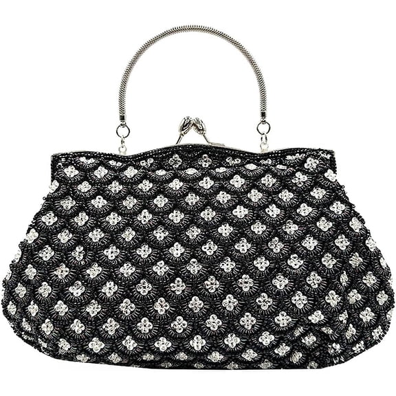 Kukuzhu Shiny Evening Handbags Women Chic Soft Wedding Party Evening Clutch Purse