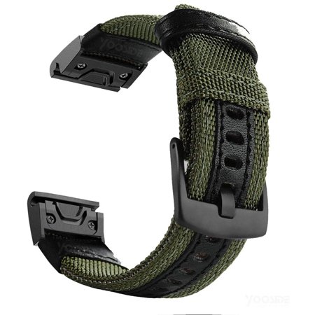 YOOSIDE Fenix 5X/5X Plus Quick Fit Watch Band, 26mm NOTA Nylon Durable Sweatproof Watch Band