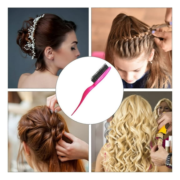 Boar Nylon Hair Brush for Salon Styling and Backcombing Volumizing