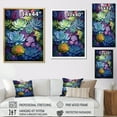thumbnail image 4 of Designart "Blue Green Succulents botanic Oasis" Floral & Botanical Floater Framed Wall Art Living Room, 4 of 7
