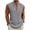 Mens Summer Tank Tops Dark Gray, variant on Mens Linen Summer Tank Tops Sleeveless Shirts for Men with Drawstring Deep V Neck Casual Lightweight Stand Collared Beach Tanks