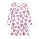 thumbnail image 3 of TaTaai Valentine Heart Print Long Sleeve A-Line Skater Dress, Valentine's Day Gift, Casual Party Twirly Dress Gift, 3 of 5