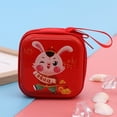 thumbnail image 3 of Women Coin Purse Cartoon Pattern Smooth Zipper Girls Earphone Bag Ladies Round Square Money Key Bag Mini Wallet for Christmas, 3 of 7