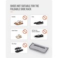 thumbnail image 4 of 4 Pcs Étagère à Chaussures Murale Pliable Grise, Étagère à Chaussures Pliante pour Rangement de Chaussures, 4 of 5