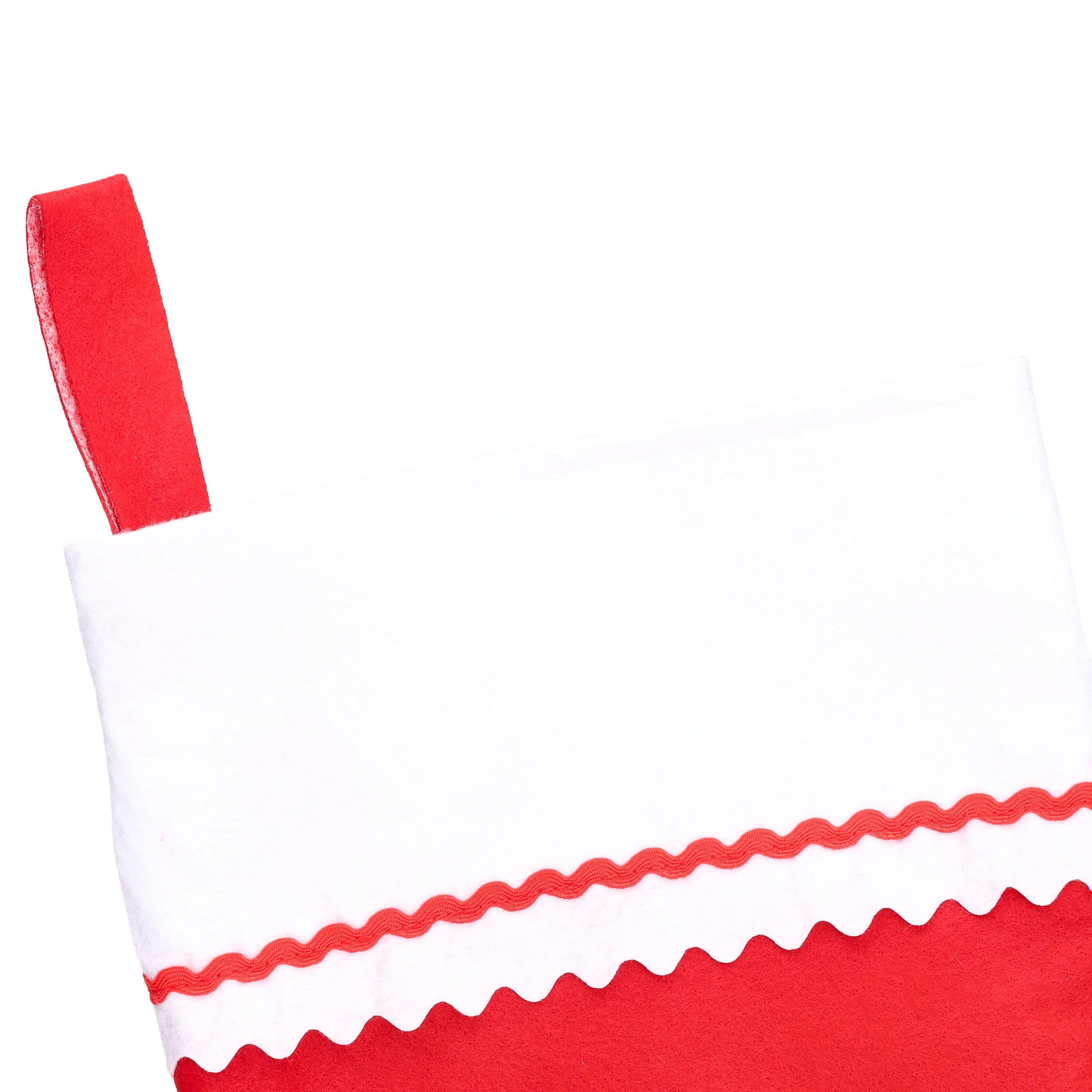 Felt Christmas Stocking, Red and White, 18", by Holiday Time