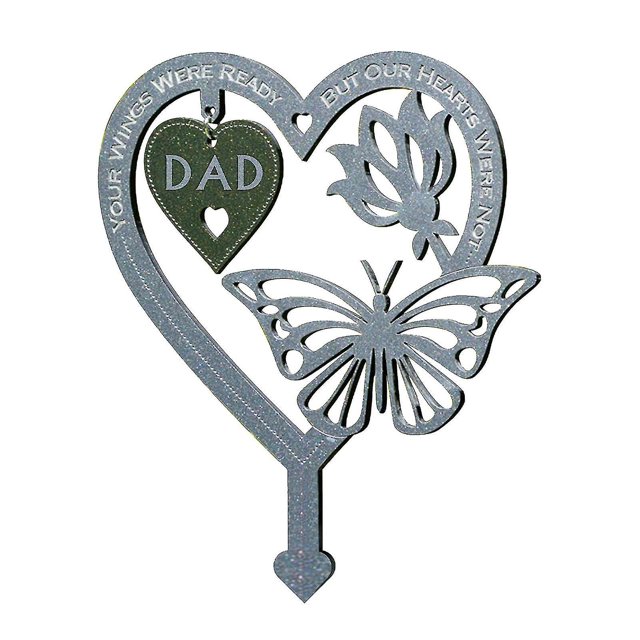 Regalo del padre Decoración de jardinería Regalo conmemorativo Adorno de mariposa