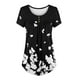 thumbnail image 3 of Puntoco - Camiseta de manga corta para mujer, cuello redondo, estampado floral, tops, blusa, regalo para mujer Puntoco Puntoco-3573, 3 of 5