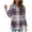 Purple, variant on yievot Women Tops Long Sleeve Shirts Crew Neck Plaid Printed Casual Loose T-Shirts Fall Fashion Clothes Trendy Blouse
