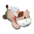 thumbnail image 2 of Porta pañuelos de peluche para coche, caja de pañuelos de dibujos animados, juguete de peluche, porta pañuelos de papel Vaca, 2 of 9