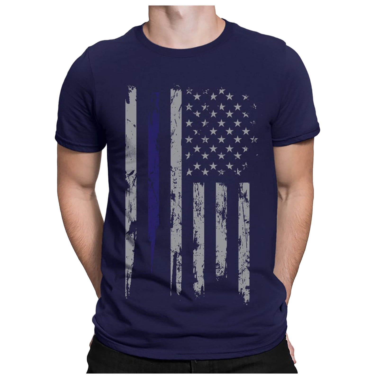 4th of July Short Sleeve Shirts for Men American Flag Independence Day 3D Graphic Printed Tee Retro Tops Summer T Shirts