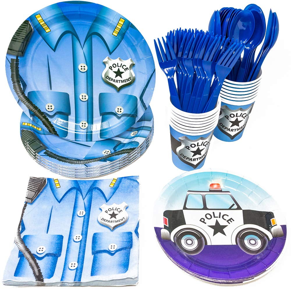 Police Standard Party Packs (For 16 guests!), Police Party Supplies, Police Decorations, Birthday