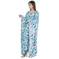 thumbnail image 2 of Moomaya Long Kaftan Maxi Dress For Womens Kimono Sleeves Beachwear Cover Up Plus Size Dresses, 2 of 6