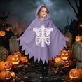 thumbnail image 2 of Girls Hooded Jumpsuits Long Sleeve Graphic Bluses Halloween Theme Dress Up Stylish Party Performance Tops for Kids, 2 of 8