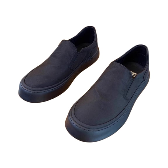 Men Slip On Canvas Sneakers Casual Lightweight Walking Shoes Comfort Loafers