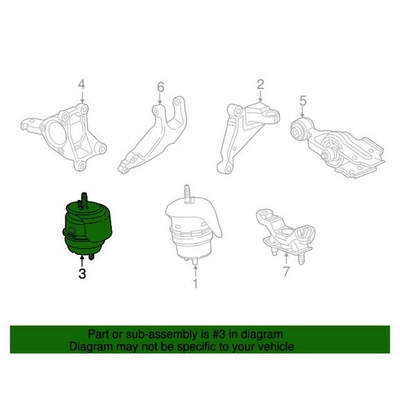 GM 22946377 Mount-Eng Rr