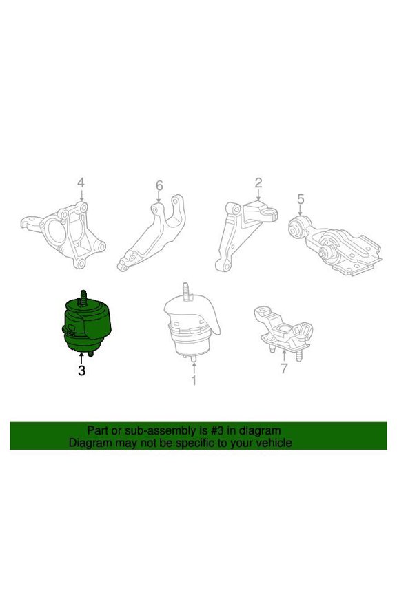 GM 22946377 Mount-Eng Rr