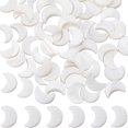 thumbnail image 1 of 1 caja de 66 cuentas de luna, cuentas de concha natural, cuentas espaciadoras de media luna de estilo hawaiano, planas, blancas, de agua dulce., 1 of 6