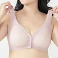 thumbnail image 2 of Antinious Ladies Embroidered Plus Size Front Closure Wireless Breathable Bras, 2 of 5