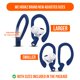 thumbnail image 5 of Ganchos para orejas Wicked Cushions WC HookZ para AirPods Pro 1, 2 y 3, 5 of 8