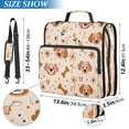 thumbnail image 3 of Zipper Binder 3 Rings Stationery Office Files Daily Organizer File Folder Storage Bag Big Eared Dogs and Bones, 3 of 8