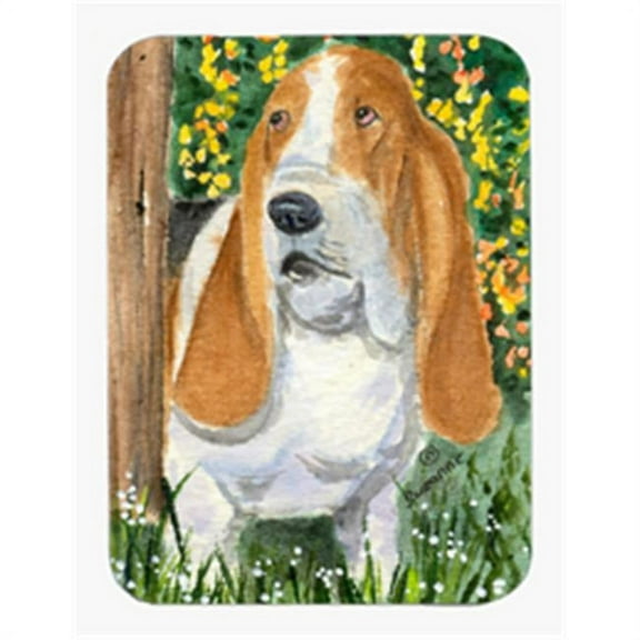 Basset Hound Mouse Pad & Hot Pad & Trivet