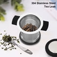 thumbnail image 4 of Colador de té de acero inoxidable, filtro de malla, tamiz, colador reutilizable, escurridor, infusor extraíble para café, hierbas, especias Worallymy JD715255037, 4 of 5