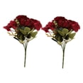 thumbnail image 5 of WHAMVOX  2 Pcs Bouquet Wedding Bouquets Artificial Peony Flower Delicate Flowers Bride, 5 of 8