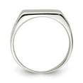 thumbnail image 2 of Sterling Silver 12x14mm Closed Back Signet Ring, 2 of 6