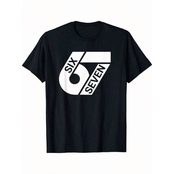 Funny Six Seven Number 67 Graphic T-Shirt for Men Short Sleeve Casual Tee