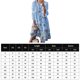 thumbnail image 2 of Vestido Estampado Vestido elegante Moda Maxi Vestido Vestidos Simple Suave para Boda (Azul XXXL) Cgtredaw para Mujer Azul T L, 2 of 6