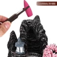 thumbnail image 5 of NIAIZEK Black Backflow Incense Burner Waterfall Resin Holder for Home Decor and Relaxation, 5 of 6