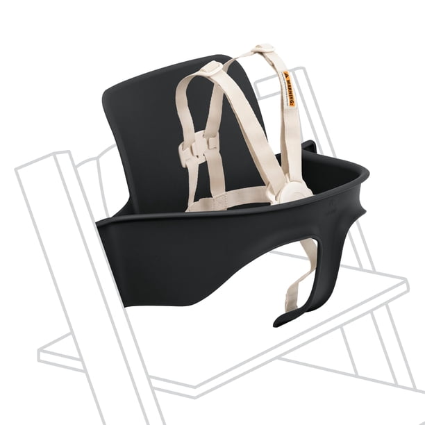 Set de 2 sillas altas Stokke Tripp Trapp para bebés, color negro, de 6 a 36 meses