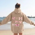 thumbnail image 5 of Cute Bow Y2K Graphic Hoodies for Women Hooded Sweatshirt with Pockets Streetwear Pullover Tops, 5 of 8